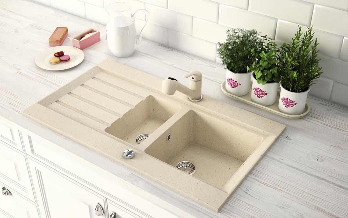 Granitowy design w kuchni