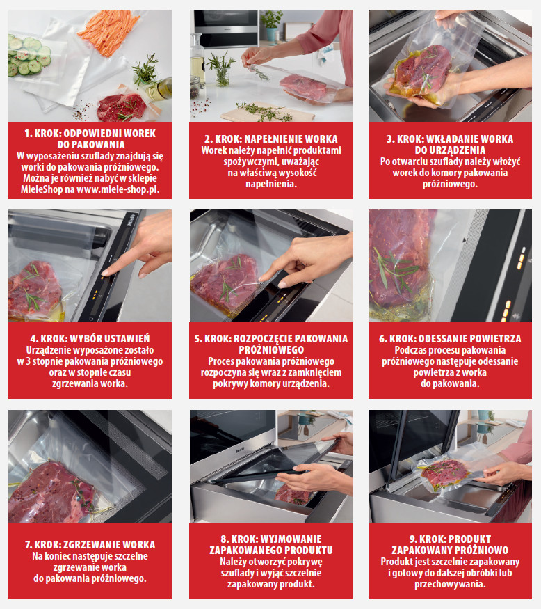 Pakowanie próżniowe krok po kroku