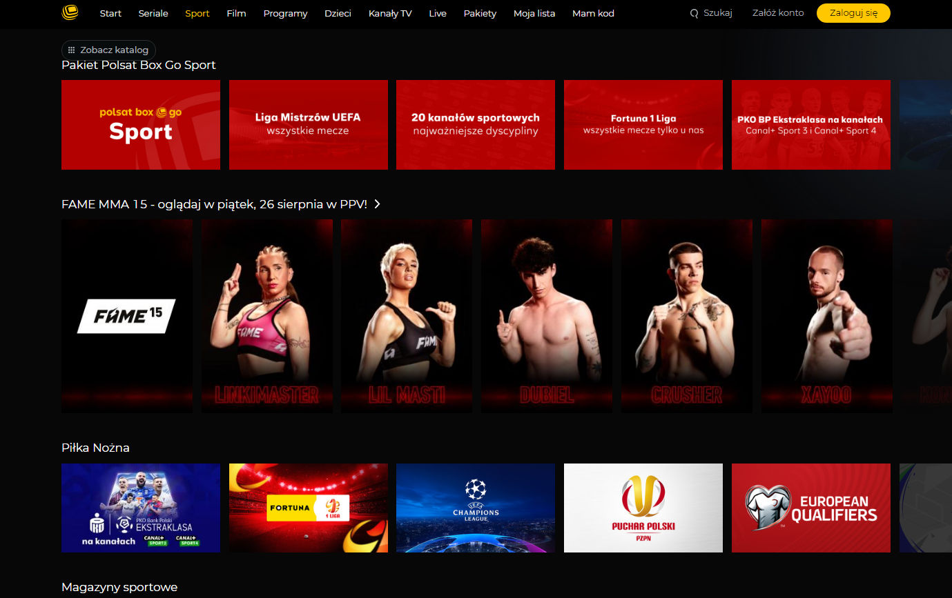 Sport na platformach