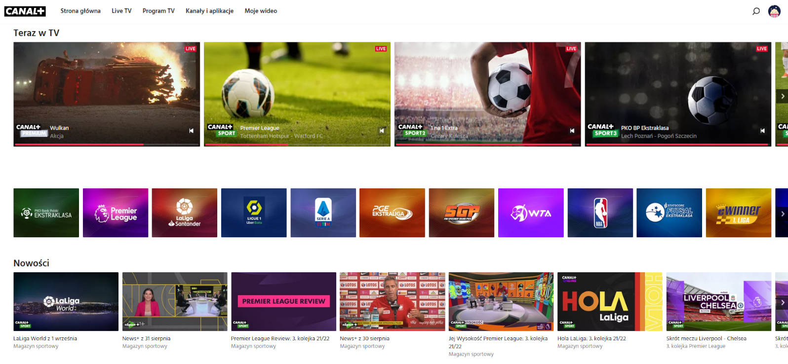 Sport na platformach