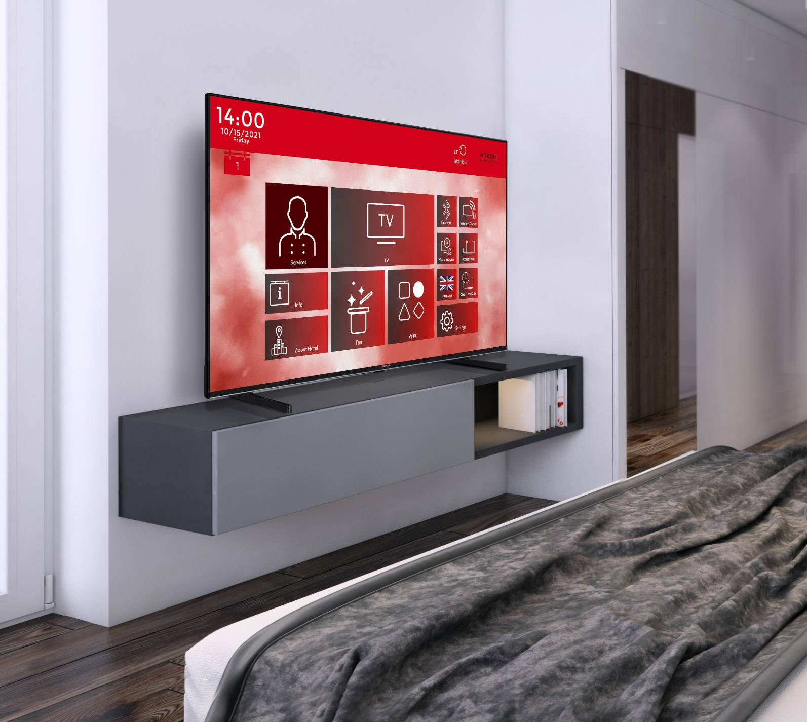 System telewizji hotelowej Hitachi Hotel TV – profesjonalne usługi i rozrywka