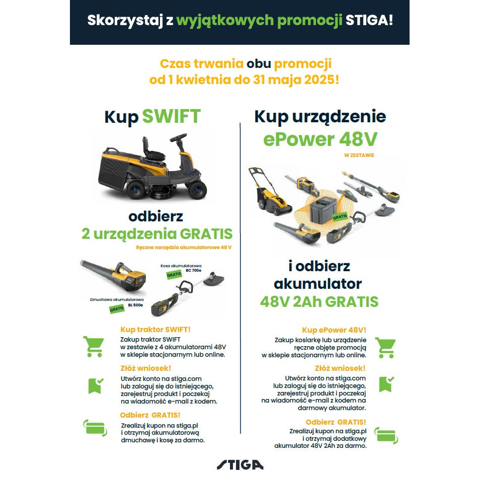 Promocja STIGA pełna gratisów