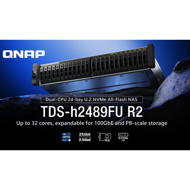 QNAP prezentuje nowy serwer NAS klasy enterprise – TDS-h2489FU R2