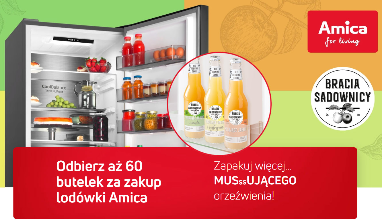 Letnie orzeźwienie z rodzimym akcentem – Amica i Bracia Sadownicy łączą siły-2