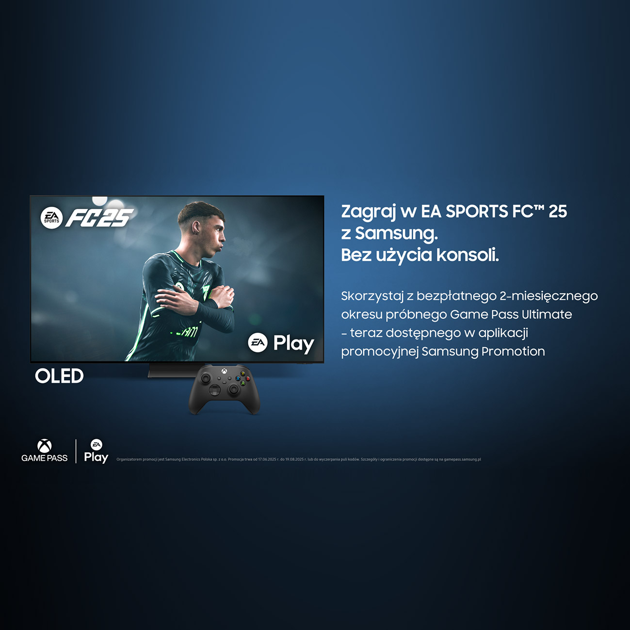 Zagraj w EA SPORTS FC 25 bez konsoli – nowość w Samsung Gaming Hub