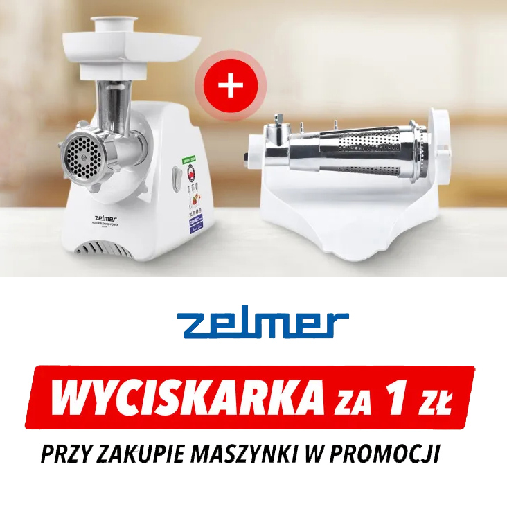 Wyciskarka za 1 zł przy zakupie maszynki do mięsa ZMM5802P