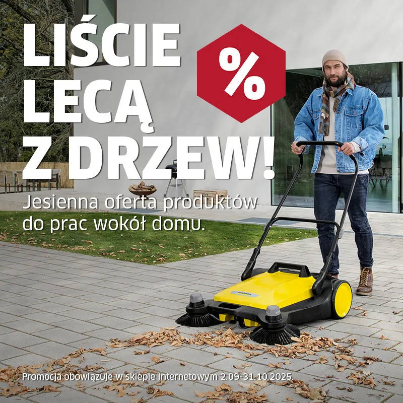 Liście lecą z drzew z Kärcher