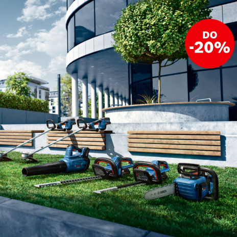 Rabaty na sprzęt ogrodowy od Bosch Professional