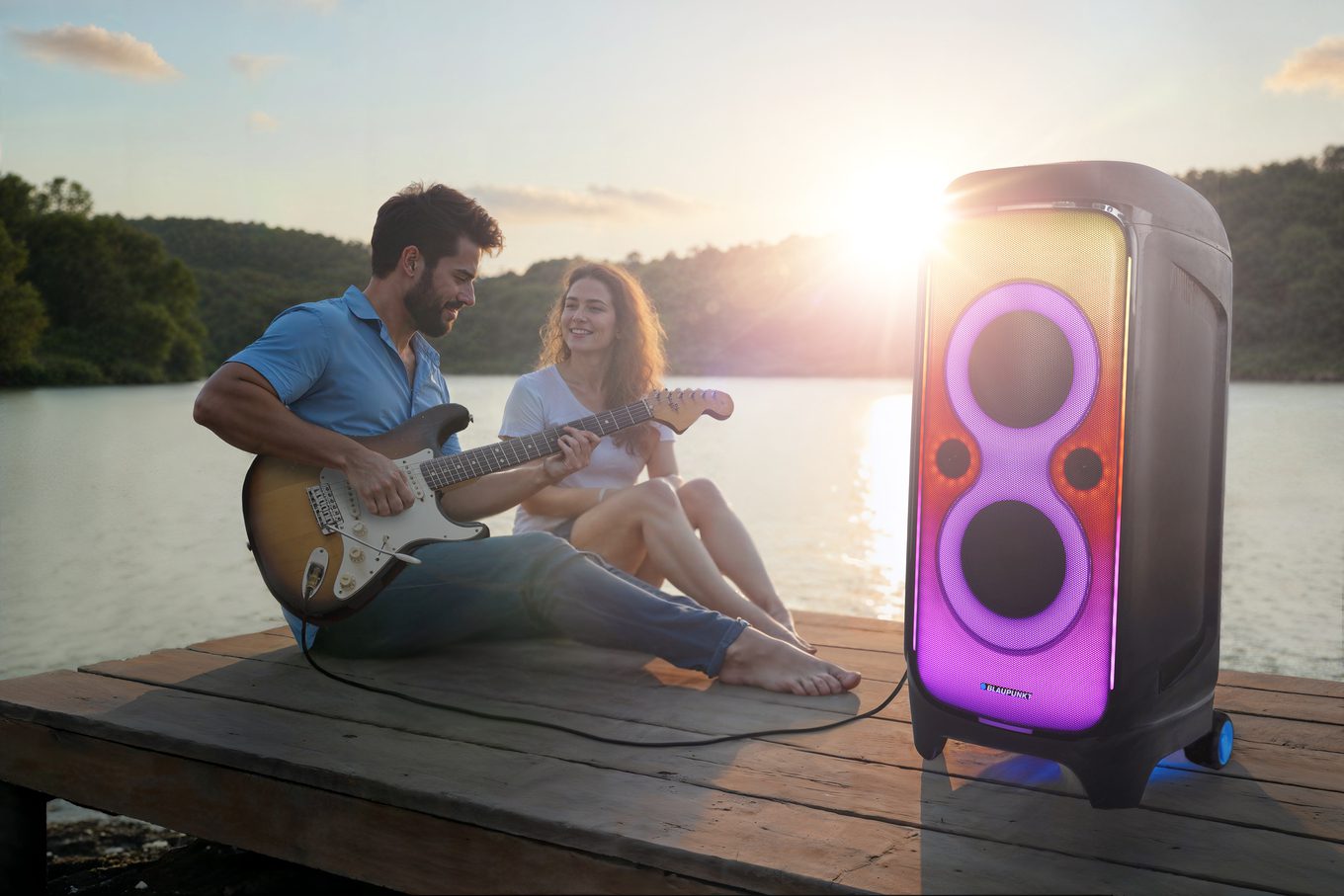 Głośnik imprezowy z efektami świetlnymi Blaupunkt PB100X