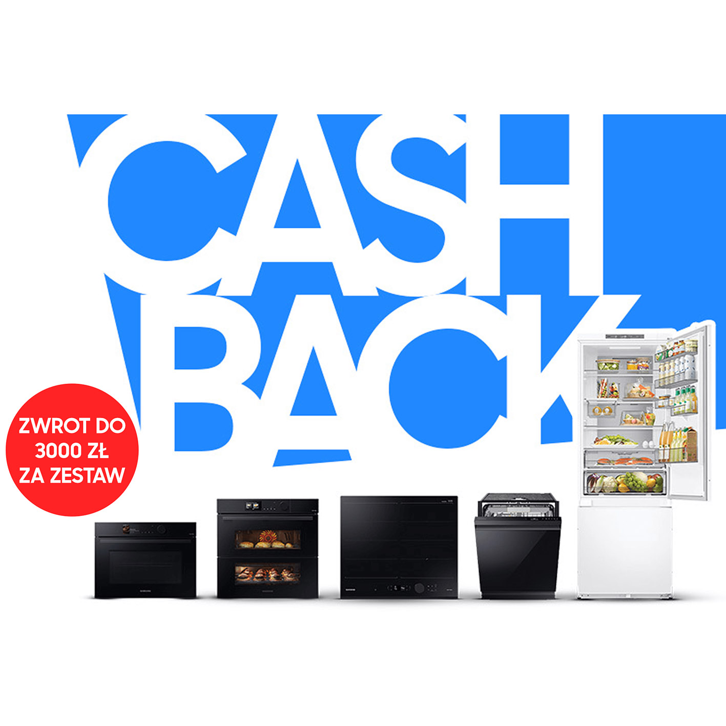 Start promocji „Cashback Kuchnia Samsung”. Nawet 3000 zł zwrotu za zakup sprzętu do zabudowy