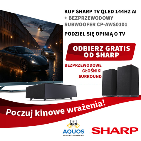 Głośniki w prezencie do TV i subwoofera