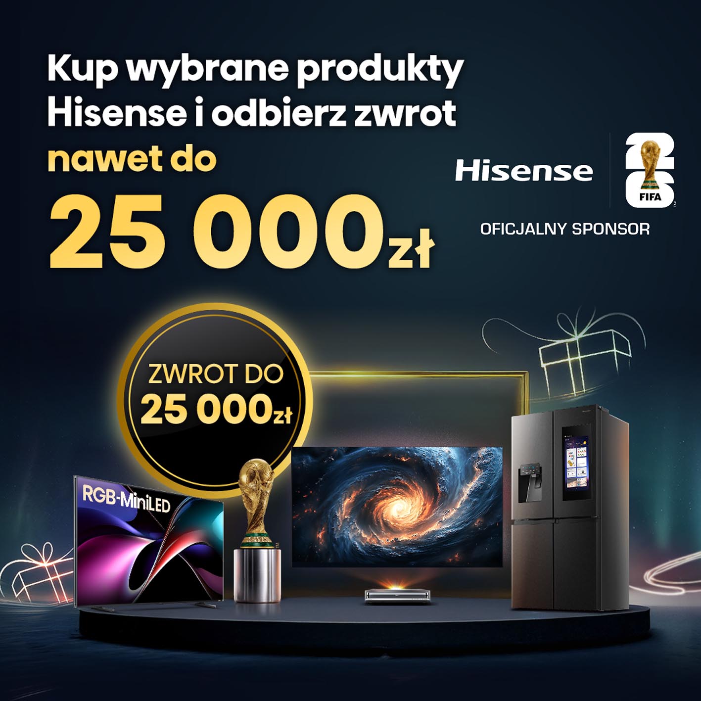 Hisense ze zwrotem do 25000 zł na święta!