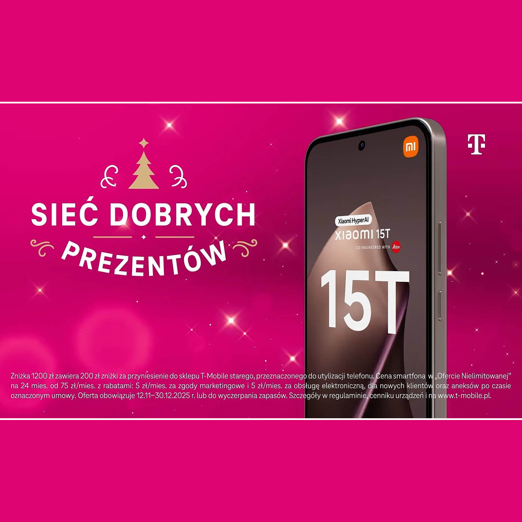 T-Mobile prezentuje ofertę świąteczną na Boże Narodzenie 2025