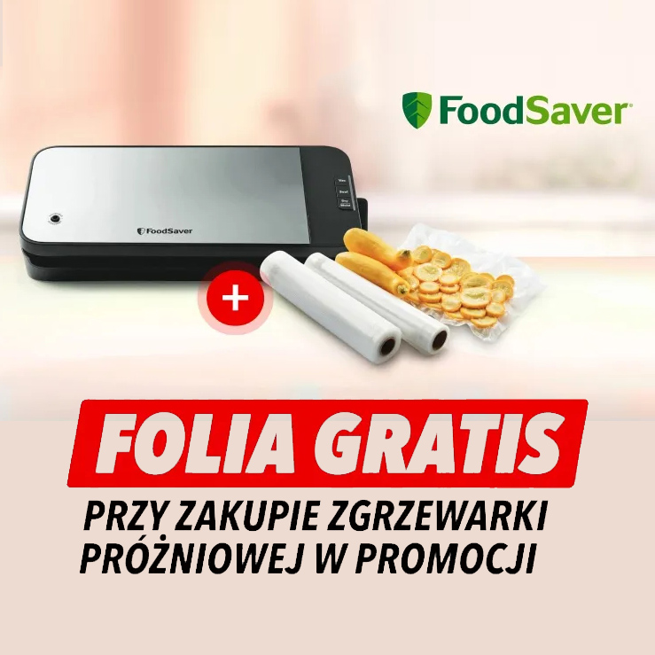 Folia do zgrzewarki gratis przy zakupie modelu FoodSaver VS2190X