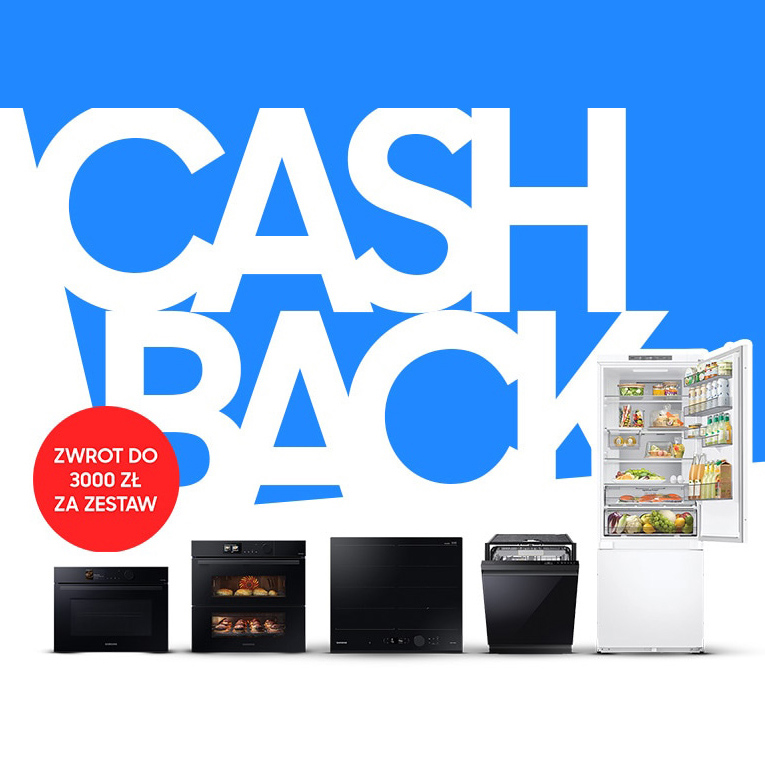 Samsung startuje ze świąteczną promocją cashback  – nawet 3000 zł zwrotu za kuchnię do zabudowy