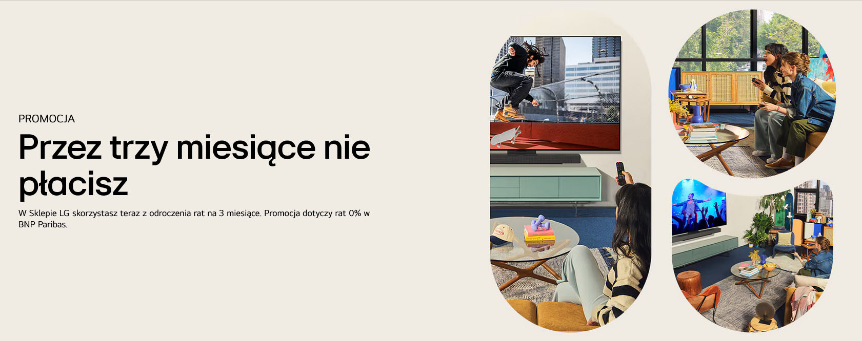30 rat 0 proc. i trzy miesiące bez spłaty w sklepie internetowym LG-2