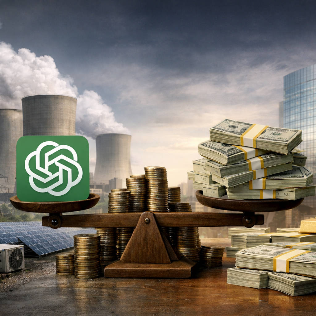 ChatGPT w ekologicznym pacie - między gigantycznymi kosztami energii a miliardowymi przychodami