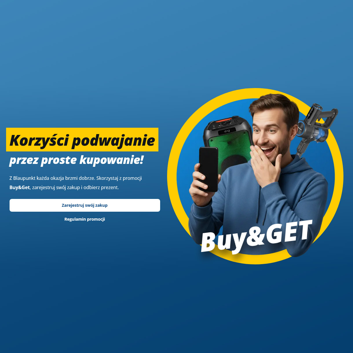 Promocja Buy&Get marki Blaupunkt – kup wybrane urządzenie i odbierz dodatkowy sprzęt