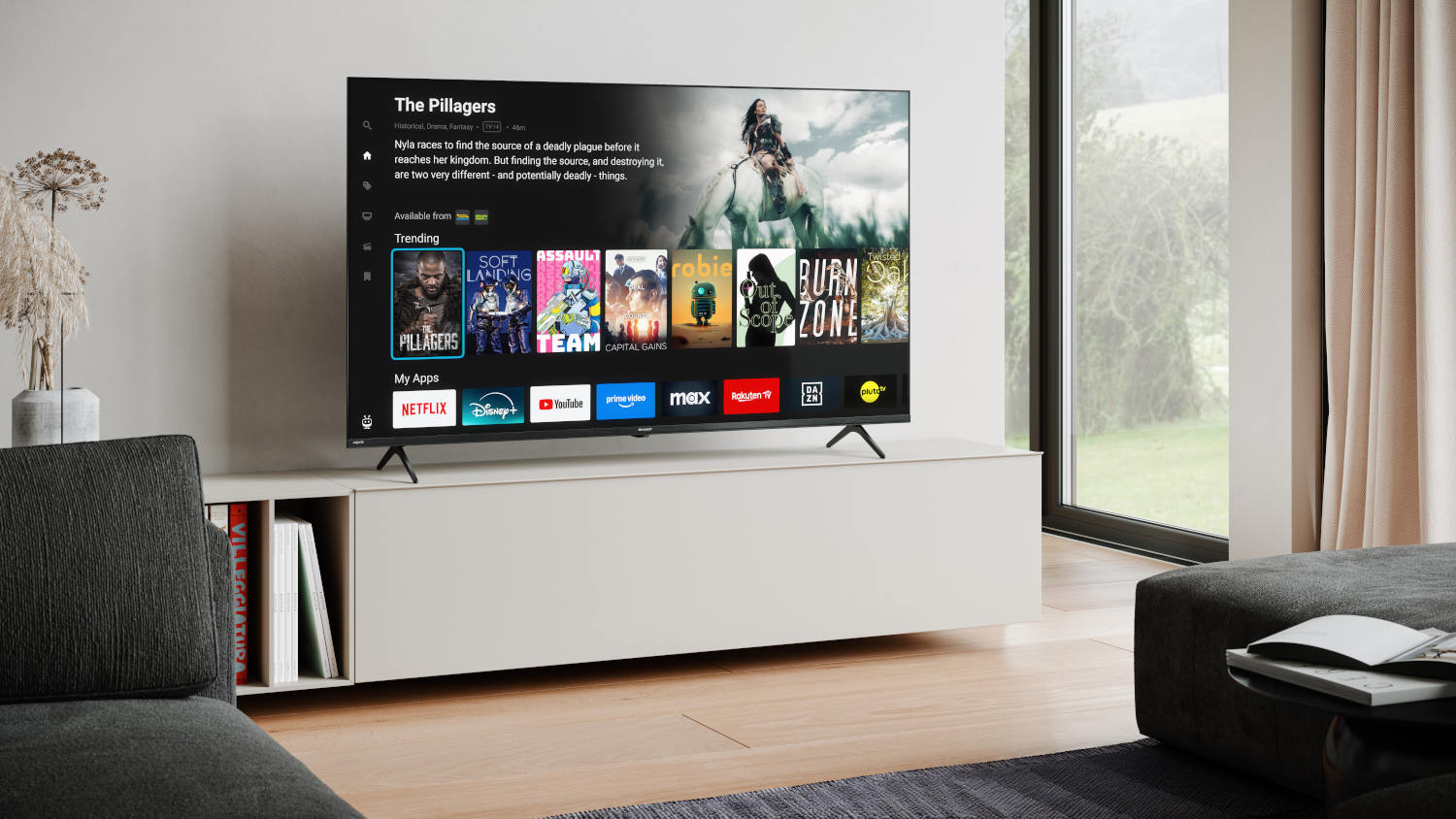 Telewizor QLED z TiVo OS – Sharp 55HM5445E