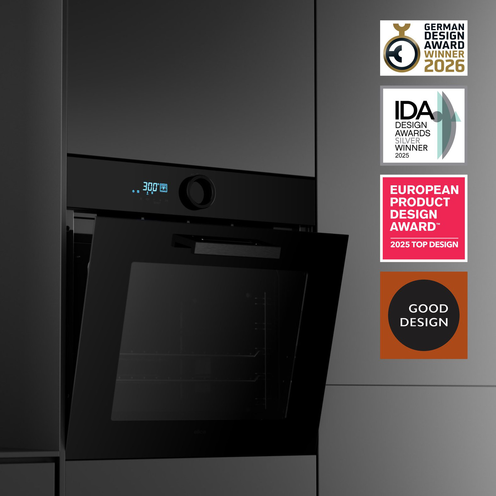 Elica z międzynarodowymi nagrodami za design. Linia Virtus i okap Element docenione na świecie