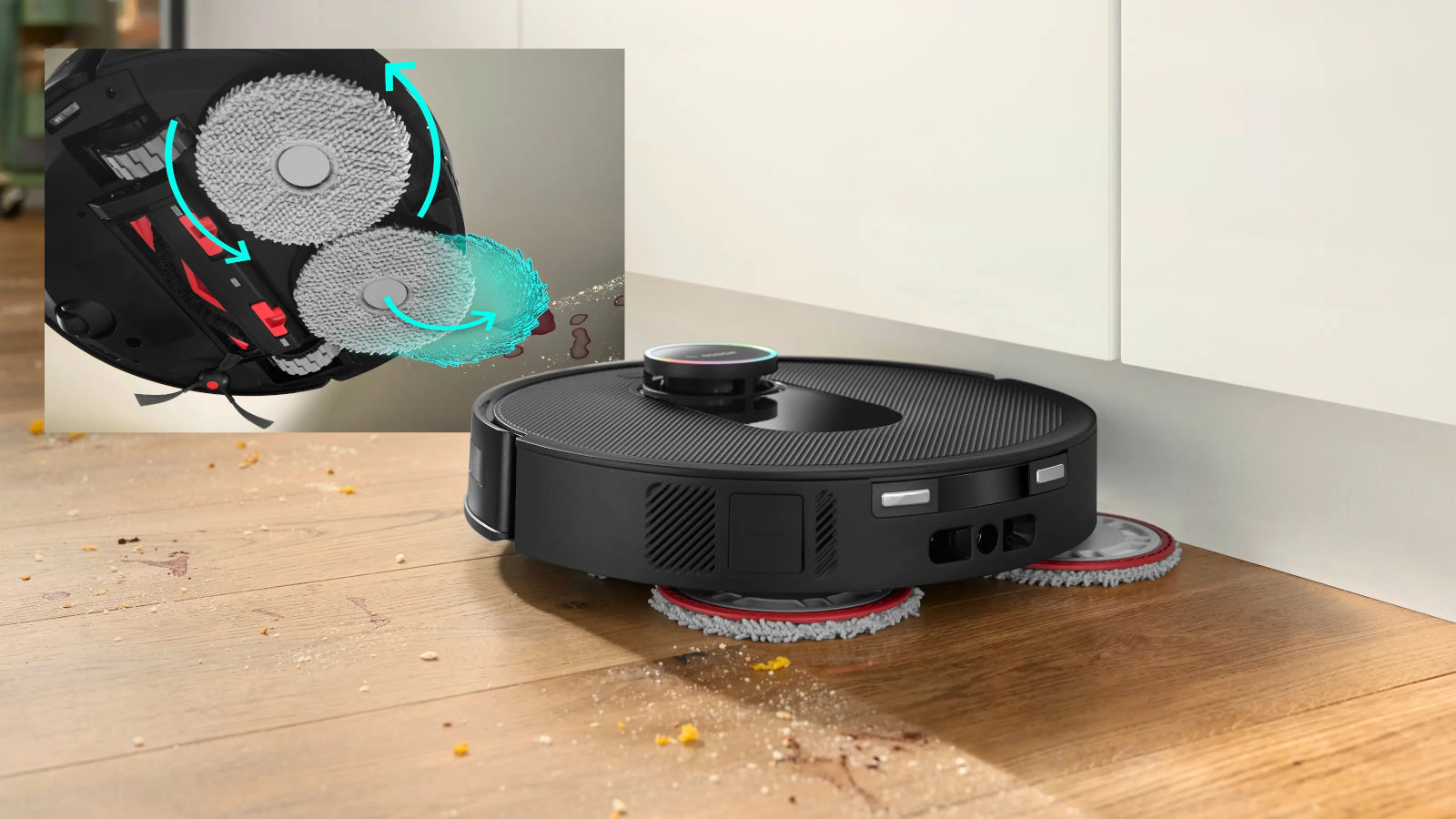 Robot sprzątający ze stacją opóźniającą Bosch Spotless Max Cam BCRDW3BX