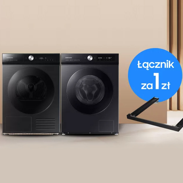 Samsung z promocją łącznik do pralki i suszarki za 1 zł przy zakupie zestawu