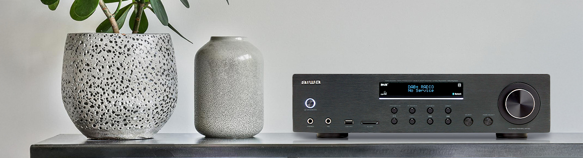 Amplituner stereo z Bluetooth – Aiwa AMR-200DAB/BK