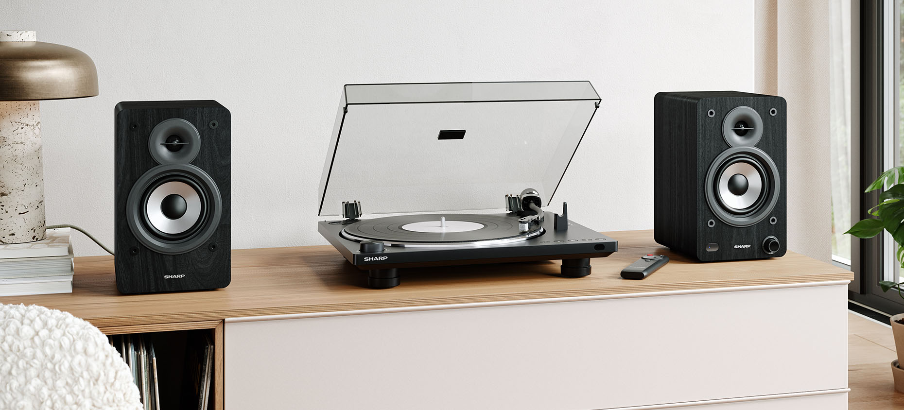 Kolumny głośnikowe Sharp CP-SS30 za 1 zł przy zakupie gramofonu RP-TT100-2