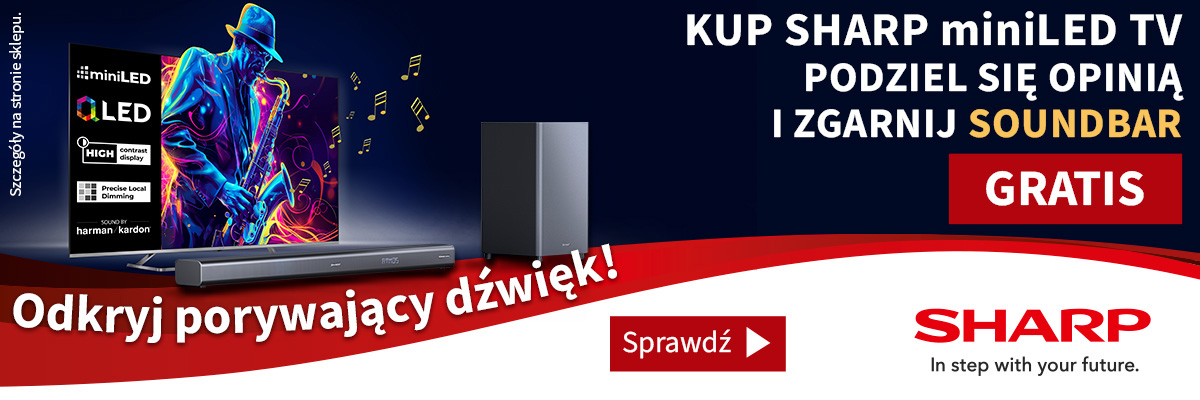Kup telewizor mini-LED Sharp z serii JP i odbierz soundbar gratis-2