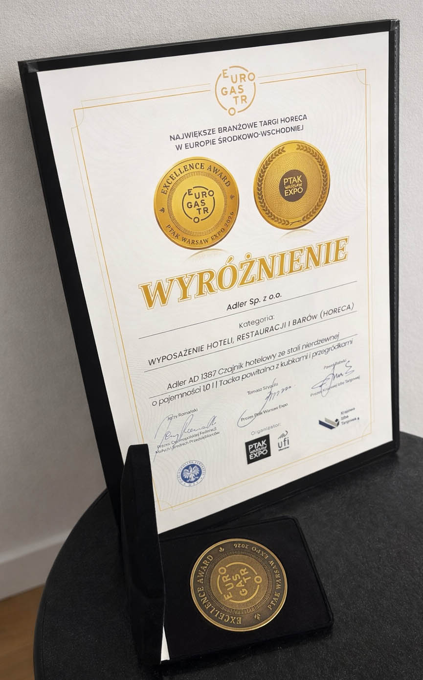 Zestaw hotelowy Adler AD 1387 wyróżniony na targach EuroGastro-2