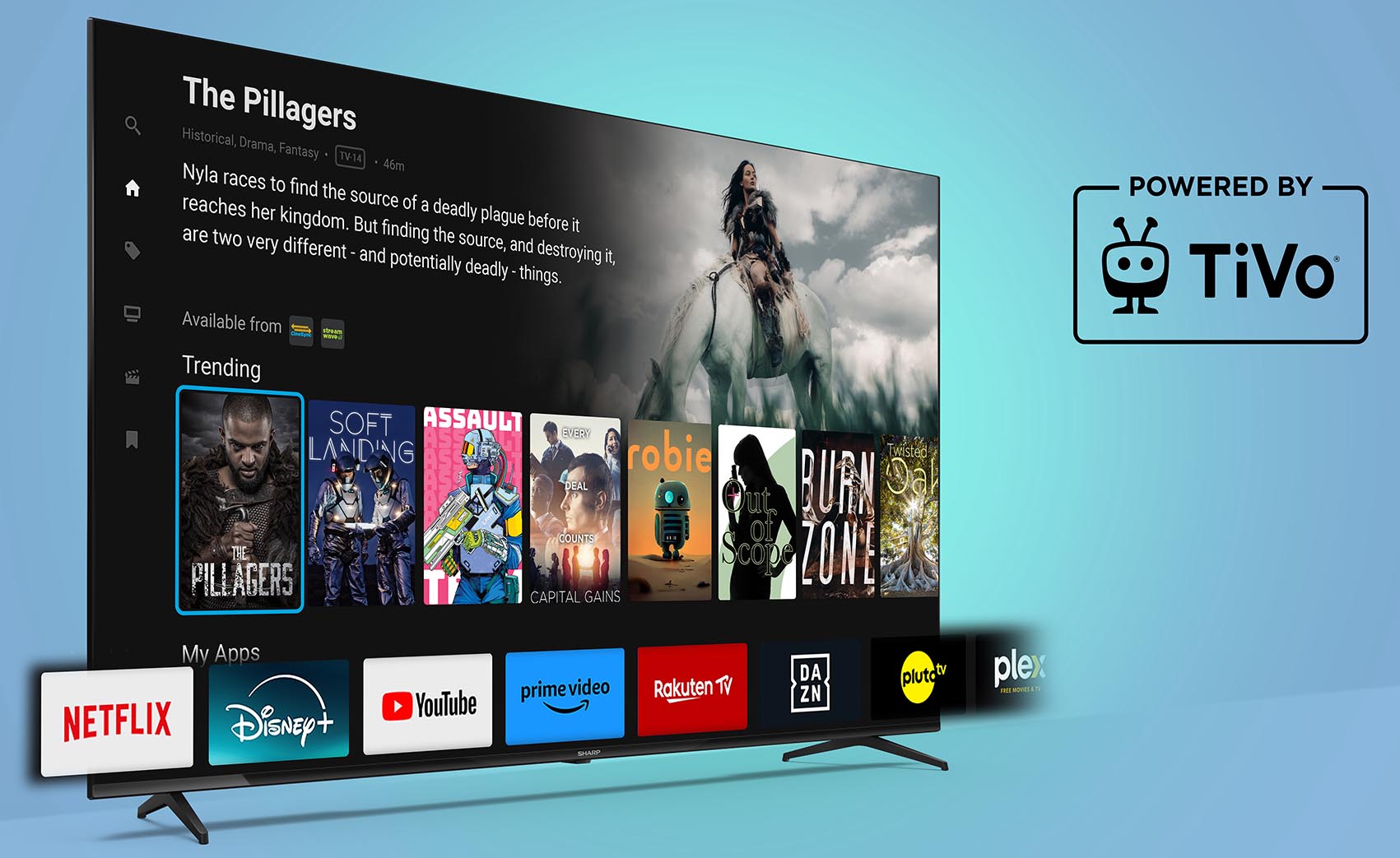 Funkcjonalny Smart TV z TiVo dla każdego Sharp HK-7