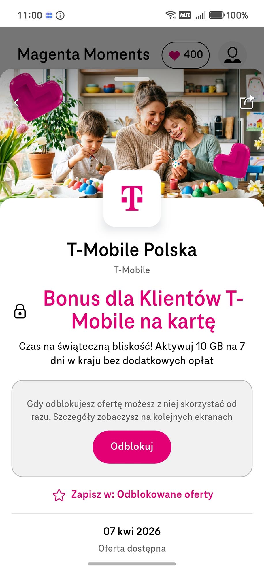 T-Mobile rozdaje darmowe gigabajty i bonusy w aktualnej promocji-2