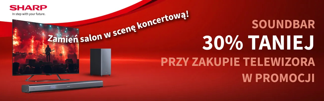 Soundbary Sharp nawet o 30% taniej przy zakupie telewizora-2