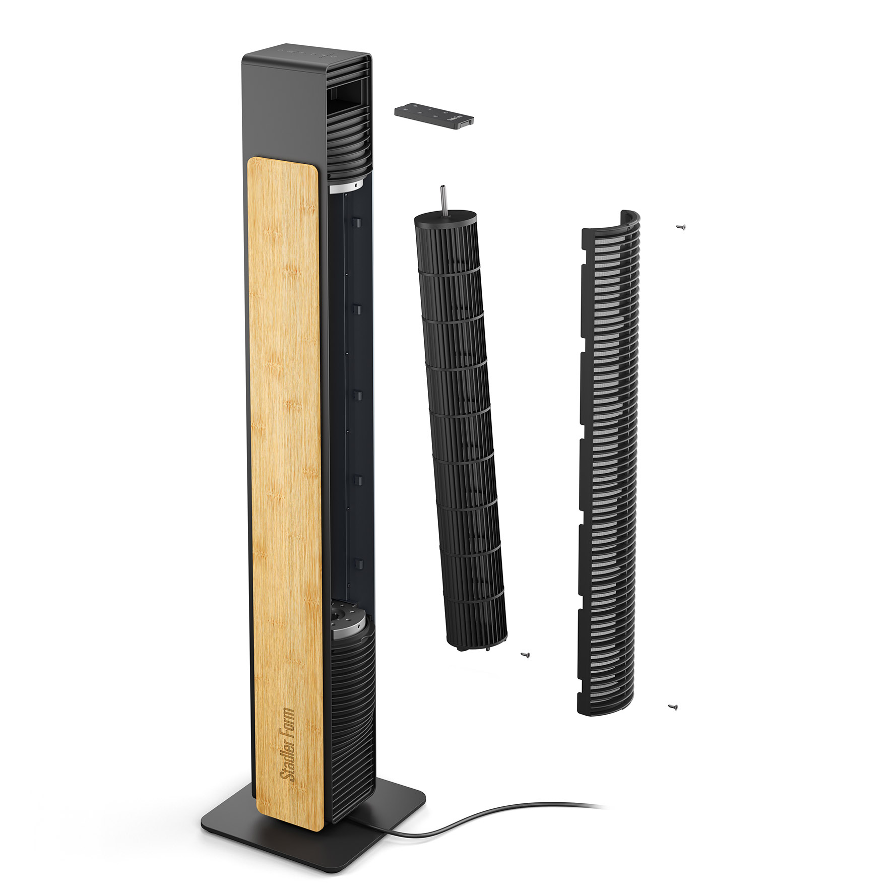 Wentylator kolumnowy Stadler Form Nick Bamboo