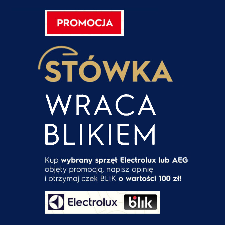 Electrolux zwraca 100 zł BLIKIEM